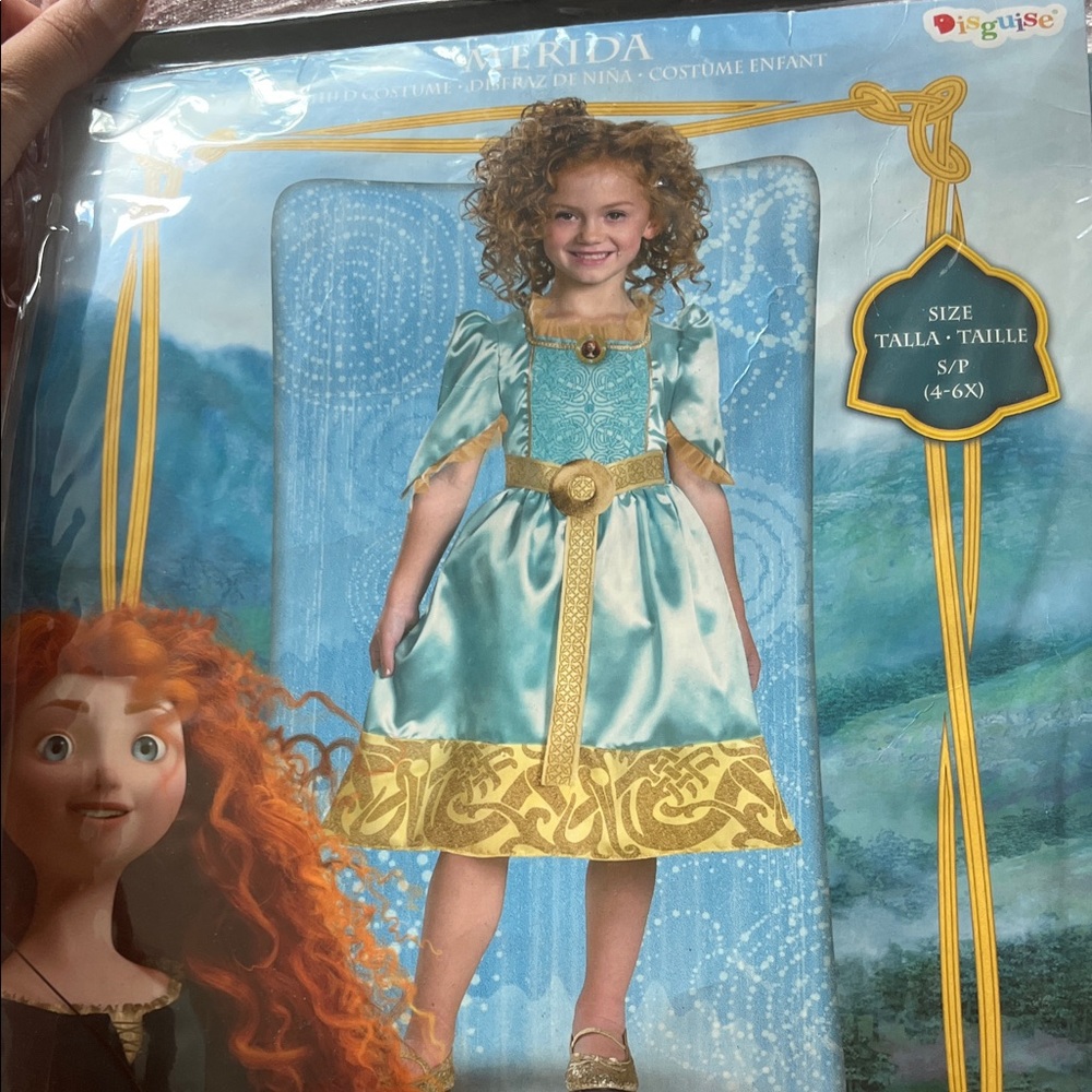 Disguise Merida Kids Costume - Teal and Gold BRAVE